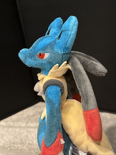 Mega Lucario Pokemon Center 2014 Plush 11" Pokémon Toy GUc - Picture 4 of 9