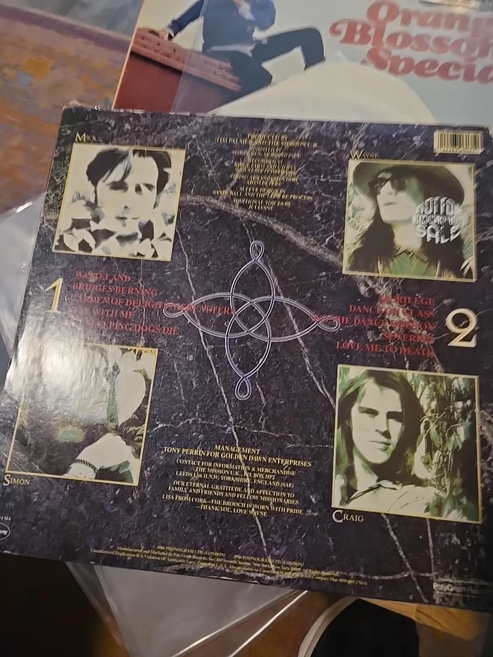 The Mission Gods Own Medicine 1986 UK Vinyl Phonogram Goth vg+ - Image 2 of 4