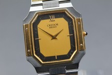 1983 *Exc+5* Seiko Credor 9300-5320 Gold 18K 14K Two Tone Quartz Men Watch JAPAN