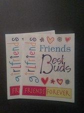 Creative Memories  Block Stickers  4" x 5"  Friends  Lot of Two