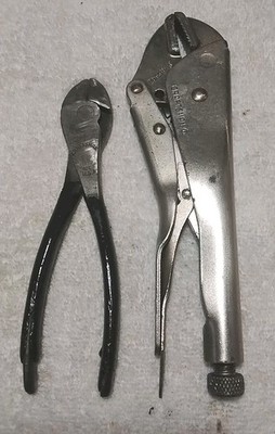 2pc CRAFTSMAN PLEIRS SET ''VINTAGE '' DIAGONAL/ LOCKING PLEIRS USA  