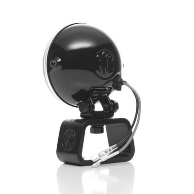 KC HiLiTES Rally 400 4-inch Halogen Spotlights Pair - Black Steel Housing
