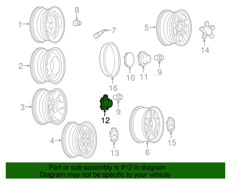 Tampa de cubo genuína GM 15731941 QTD 1 - Imagem 4 de 4