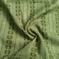 55'' Wide By Yard Floral Jacquard Cotton Gauze Fabric For Shirt Craft Diy Sewing