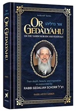 Or Gedalyahu on the Yamim Noraim and the Festivals Their depth, b
