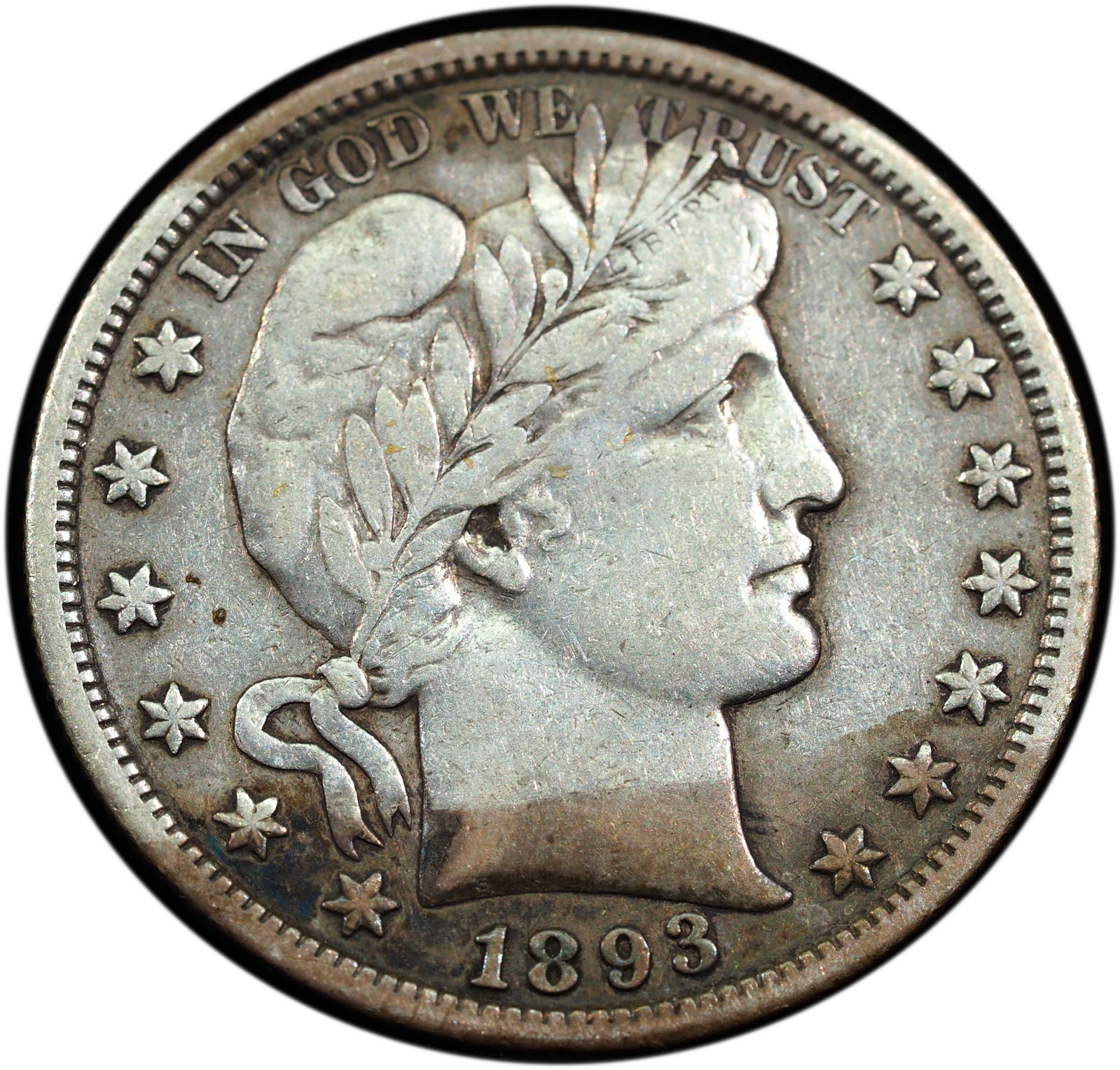 1893-S Barber Quarter VF/XF