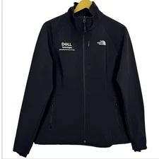 The North Face Womens Windwall Apex Barrier Soft Shell Jacket Size L Black DELL