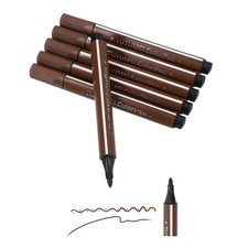 Colored Pens, 6 Pack Brown for Washable Markers