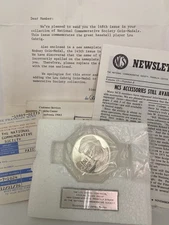 Franklin Mint NCS Coin Medal Lou Gehrig 148th Sterling Silver Proof NIB