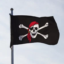 AGAS MFG One Eyed Jack Pirate Flag – Multiple Sizes