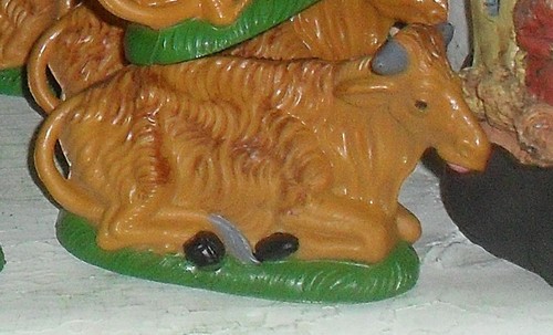 Pastores De Plástico 10 Cm, 1 Pastor Buey Belén Shepherds