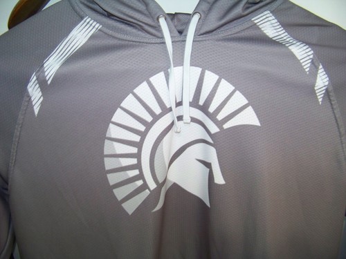 Boombah (Michigan State) Spartans Mens XLarge Gray Pullover Vented Liner Hoodie - Picture 2 of 9