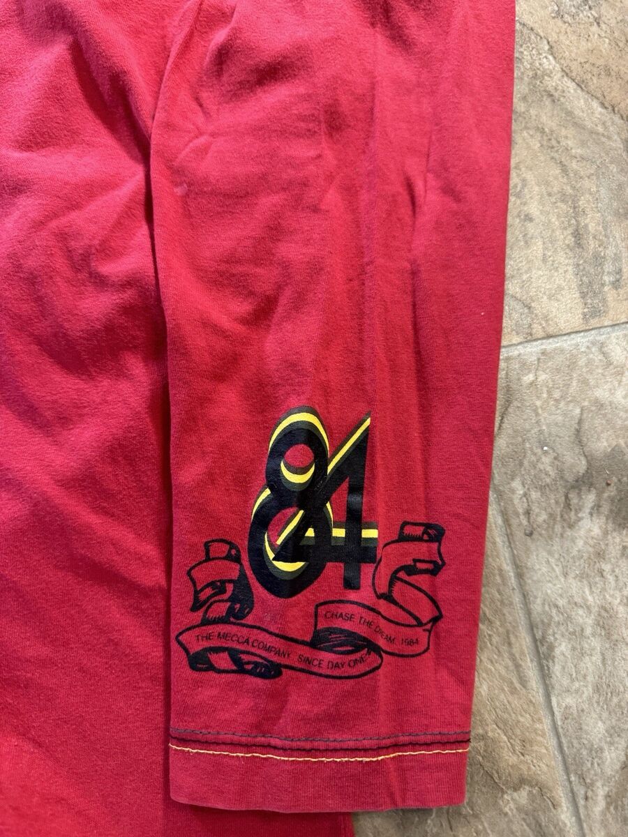 Vintage Mecca USA Red Long Sleeve Shirt Y2K Baggy XXL 27x32