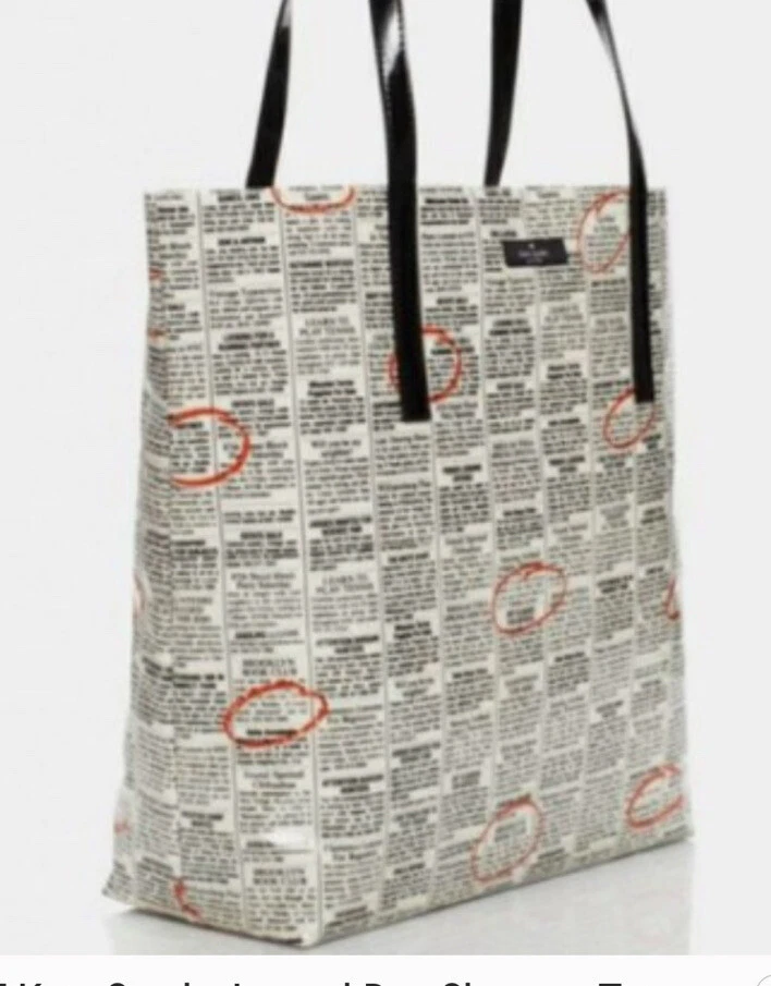 John Galliano Newspaper Print Bag | Reebornvintage