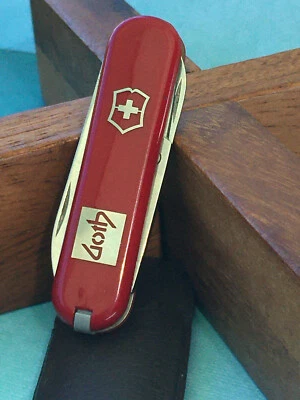 Vintage Couteau Suisse Rouge Switzerland VICTORINOX Publicitaire 5 Fonctions - Photo 1/4