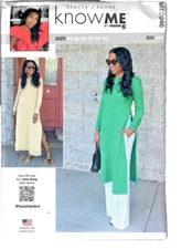 Know M by MIMI G Sewing Pattern ME2046 Misses Knit Dress Woven Pants Size 8-16