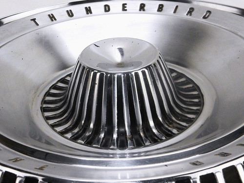 Set of 2 Ford Thunderbird Hub Caps, 1965/1966, 15", Good Condition, No Spinners - Picture 17 of 21