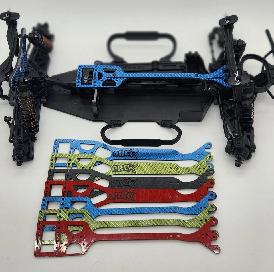 Suporte de chassi estendido central preto Tekno SCT410SL compatível com versões .2 da ProStar - Imagem 2 de 2