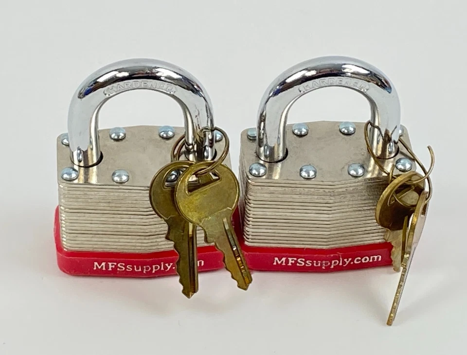 MFS Supply Padlock Keyed Alike 50mm 1-1/8" Lot of 2 - Image 2 of 3