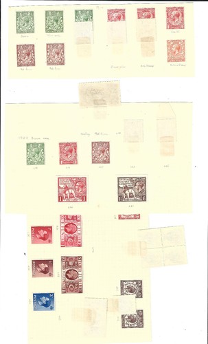GB 1912-40 POSTFRISCHE SAMMLUNG 47 Marken auf ALBUMSEITEN - Bild 2 von 3