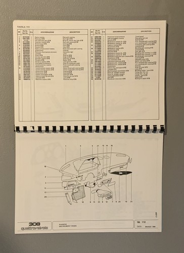 Ferrari 308 QV Spare Parts Catalog (302/84) USA Version - Picture 9 of 16