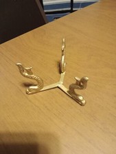 Dolphin Brass Stand For Spheres Or Etc.