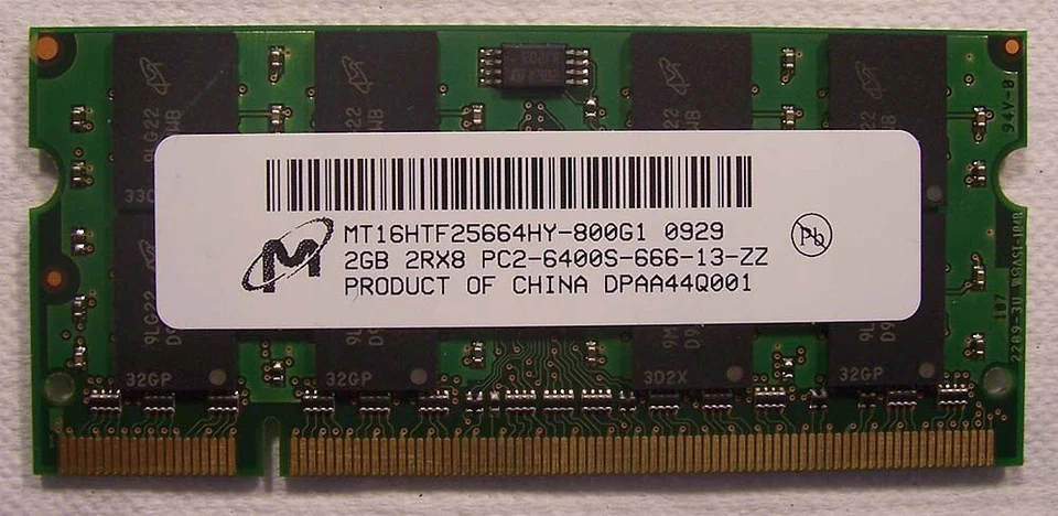 New 2GB DDR2 2Rx8 PC2-6400S-666 800MHz 200-pin Laptop Memory Stick - Image 3 of 4