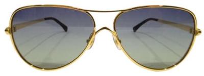 WILDFOX AIRFOX AVIATORS Wildfox Airfox 2 Aviator Sunglasses Gold with Tortoise Tips  main image 4
