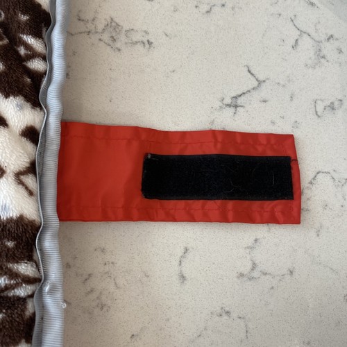 Zack Zoey Noreaster Red Waterproof Reflective Fleece Dog Jacket Coat S/M (D5) - Picture 6 of 8