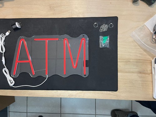5 Pack ATM Neon Sign (Red) - (Make an Offer) - Picture 6 of 6