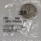1929 Standing Liberty Quarter Dollar Coin Good in Littleton Packaging