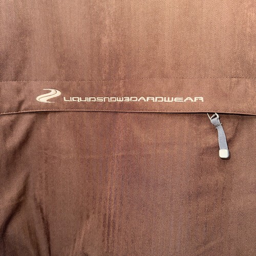 Liquid Boardwear Freerider Giacca Snowboard Uomo M/M Marrone Beige Impermeabile - Foto 6 di 16