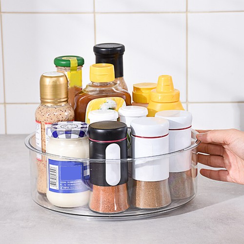 Rotating Organizer Kitchen Spice Tray Condiment Organizer Cabinet Organizer - Picture 3 of 11