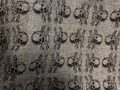 Very Rare Lip Service Skull Pattern Jeans Vintage Men’s 32 Punk Goth Rocker Blue - Picture 9 of 10