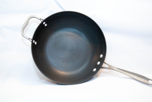 Calphalon USA Nonstick Anodized Aluminum 11’’ Wok Pan with Helper Handle & Lid - Picture 2 of 12