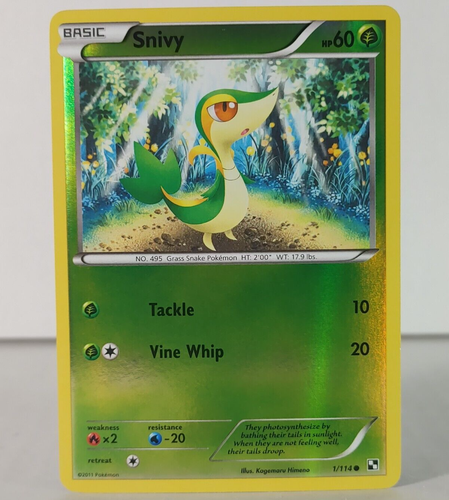 Snivy - Black & White - 1/114 - Pokemon TCG - Reverse Holo - Common