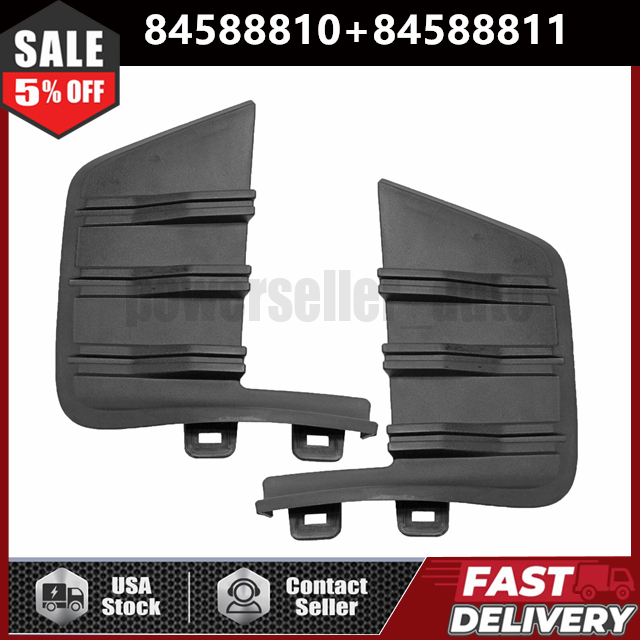 1 Pair Front Bumper Cover Trim Molding for 2019-2022 Chevy Silverado 1500 LH RH