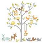 Woodland Fox and Friends Giant Tree Wall Stickers