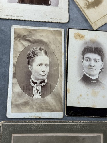 19 C.1890 Carte-de-Visite & Cabinet Cards ~ Victorian Women, Collection, Props - Picture 6 of 19