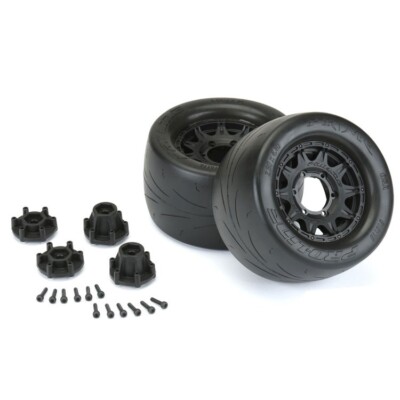 Pro-Line Prime 2.8 Tires on Raid 6x30 Adjust Offset Front Rear Wheels 12mm Hex