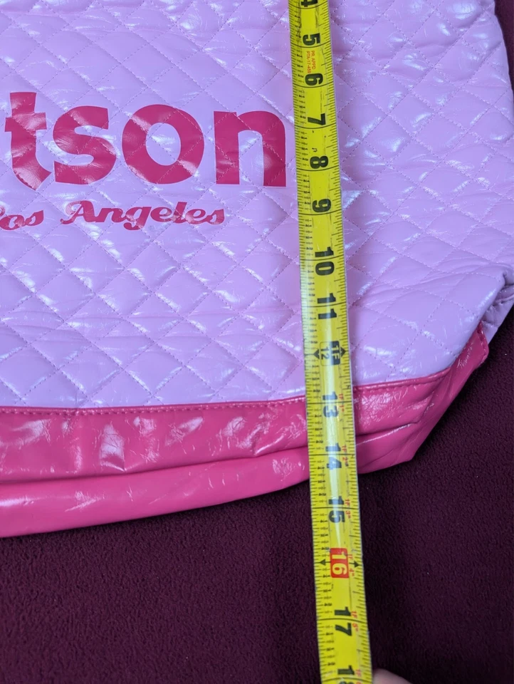 Kitson Bolso de Mano Los Angeles Rosa Monedero Bolso de Mano Almacenamiento Asa Llevar Foto 2 de 4