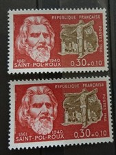 France Variété Timbre N° 1552 ( Œil Blanc +Normal ) Neuf**/ 1968