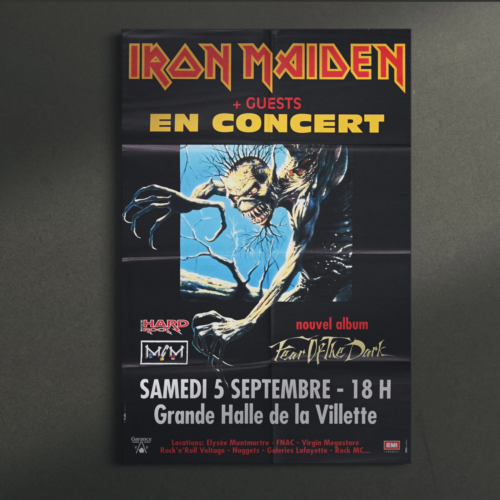 Affiche Vintage Originale - Iron Maiden - "Fear of The Dark Tour" - 1992 - Photo 1/2