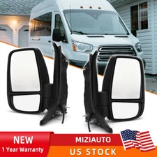 Pair Right and Left Side Door Mirror For 2014-2022 Ford Transit 150 250 350 HD