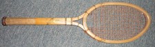Vintage Wright Ditson longwood Les Stoefen wooden tennis racket