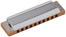 Hohner 1896BX Marine Band Tuned to Key of C Harmonica 10, Stainless steel