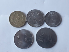 3  LOT OF 5    INDIA COINS  1   - 5  RUPEES    2008-2016