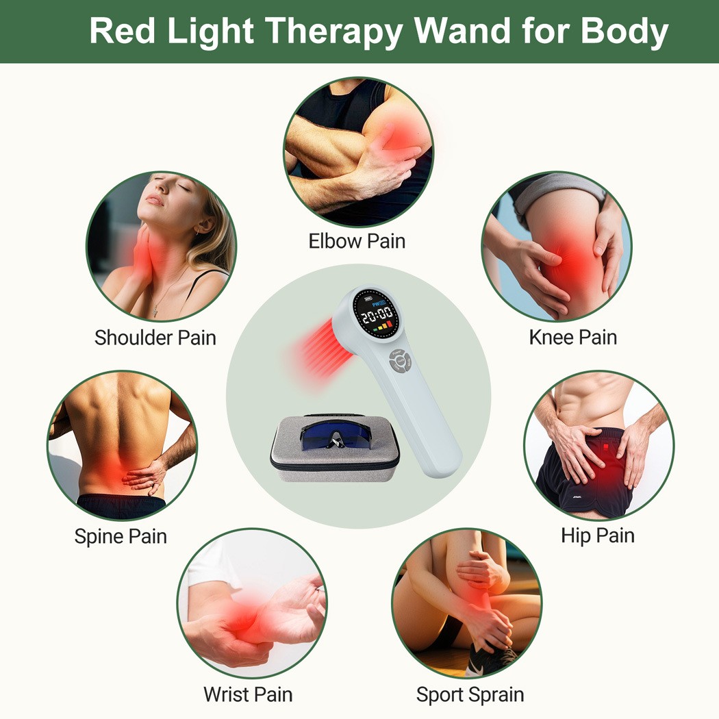 Infrared Red Light Laser Therapy for Wound Healing Pain Relief and Tissue Repair