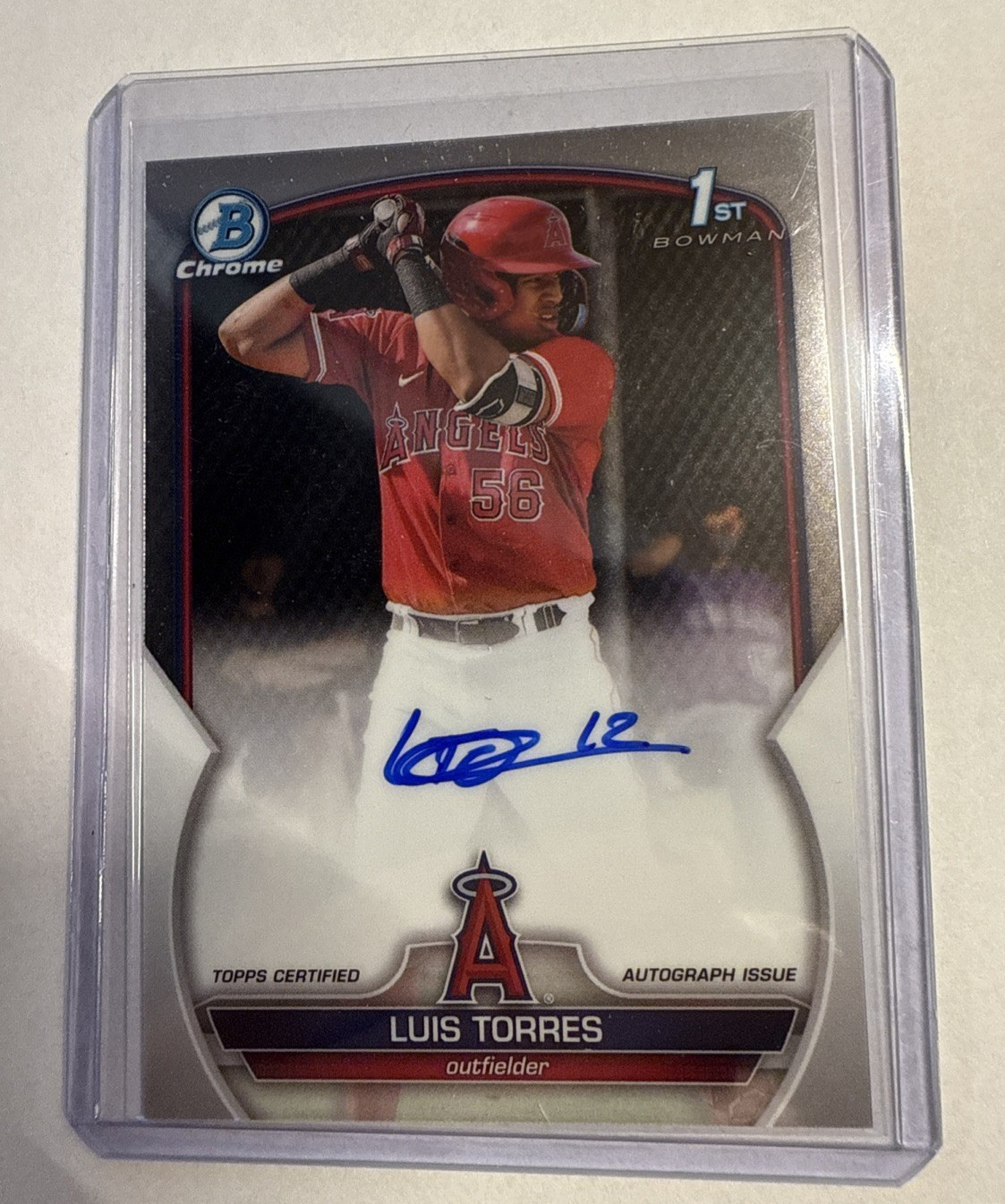 2023 Bowman Chrome - Prospect Autographs Luis Torres #CPA-LT (AU, RC)