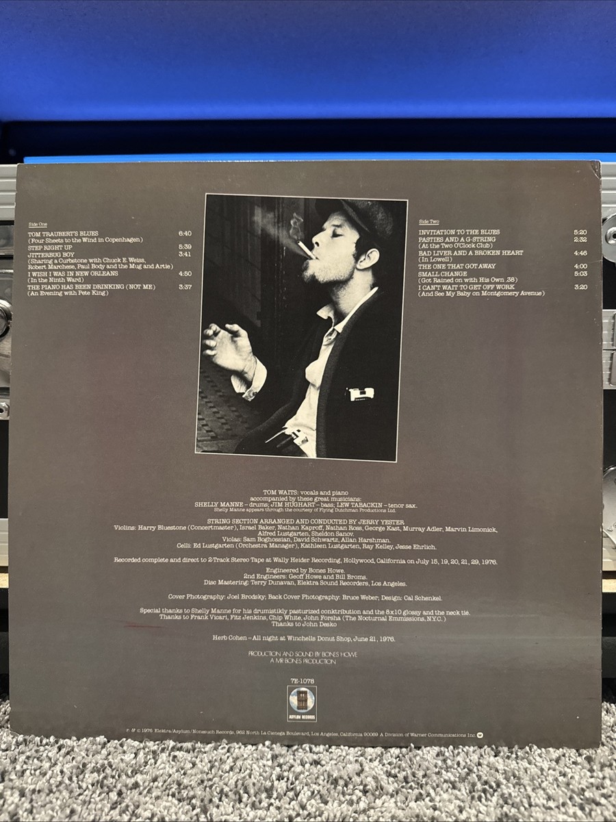 米LP Tom Waits Small Change 7E1078 ASYLUM /00260 TOM WAITS | Small Change | Vinyl LP | 1976 Asylum Records